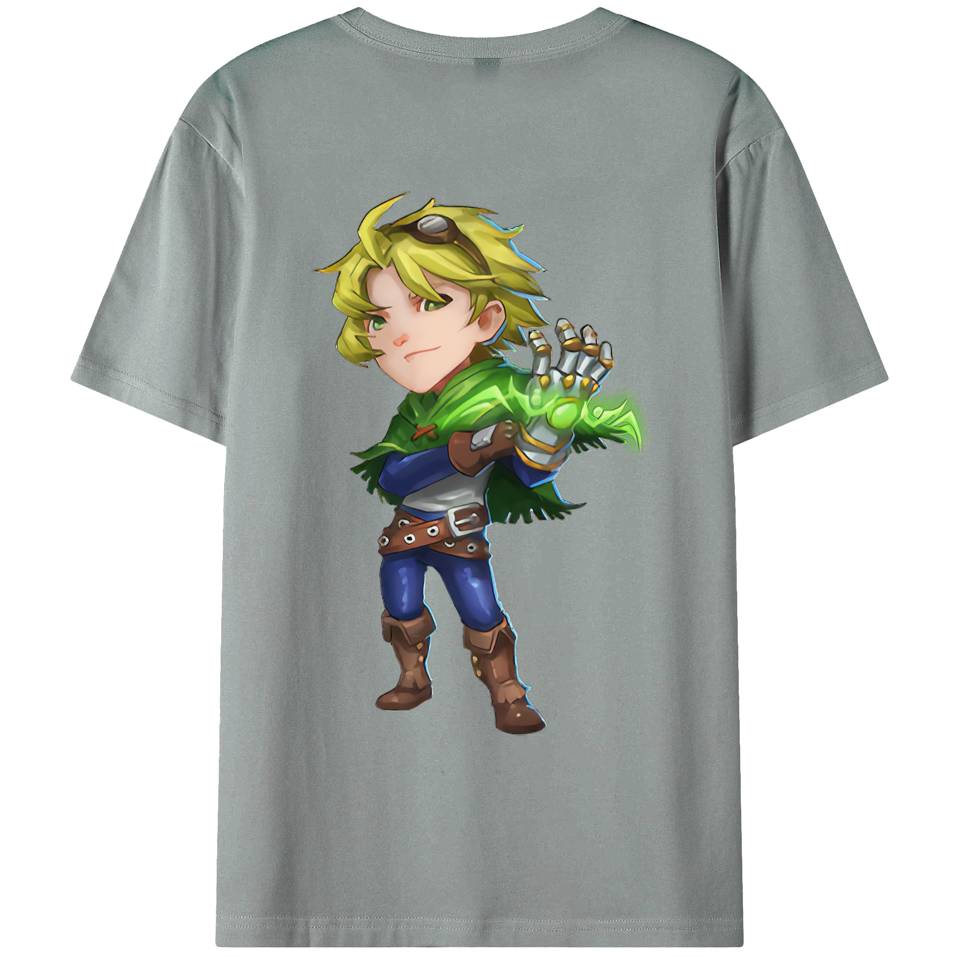 （画像用） リーグ・オブ・レジェンド League of Legends LOL 綿100％ メンズ半袖Tシャツ（バックプリント） 通気性